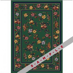Lorelei Emerald Rectangle carpet, Milliken
