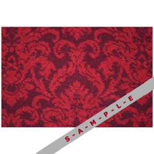 Aidan Damask Burgundy carpet, Prestige Carpets