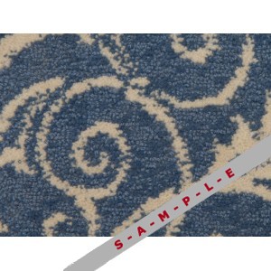 Flora Blue Tradition carpet, Unique Carpets Ltd.