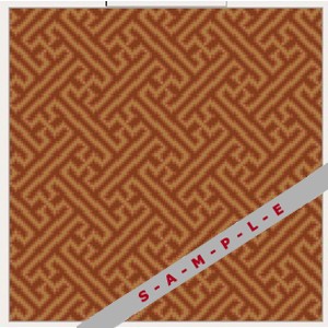 Chapelle Dark coral carpet, Milliken