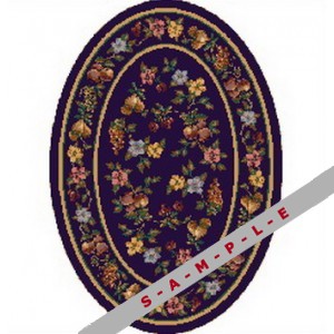 Lorelei Onyx Oval carpet, Milliken