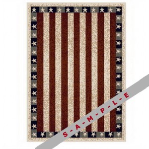 Stars and stripes carpet, Milliken